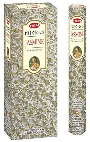 HEM Precious Jasmine - Box of Six 20 Gram Tubes Incense