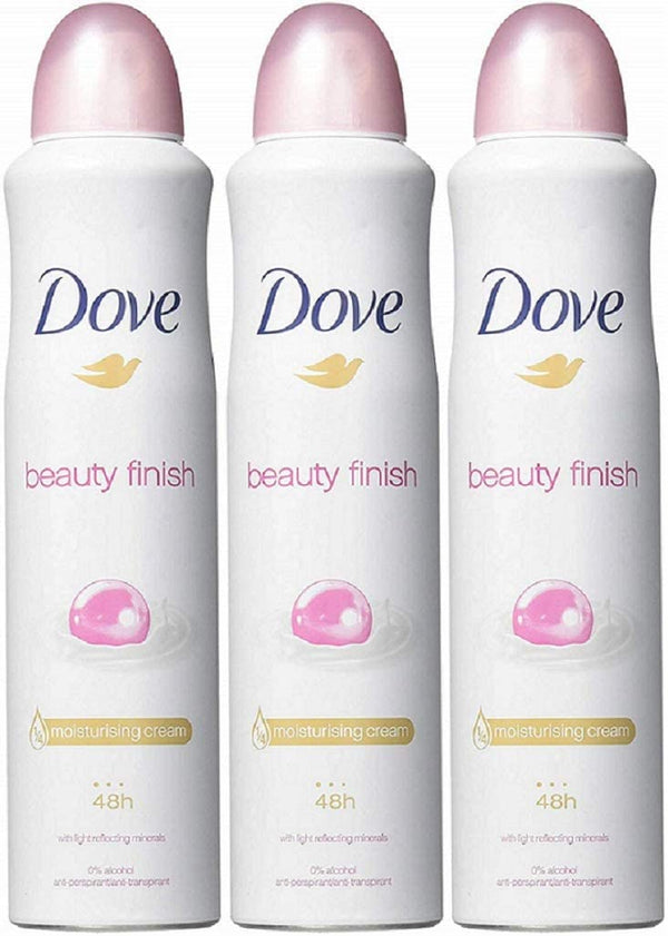 Dove Deodorant Spray Beauty Finish pack of 3