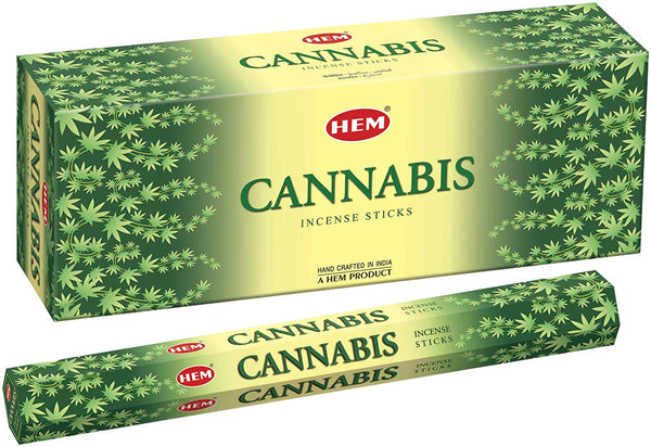 HEM Cannabis Incense Sticks - Pack of 6 - 120 Count