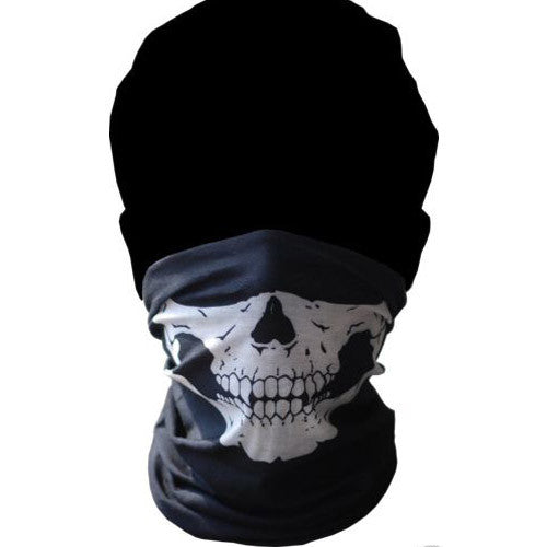 Black Biker Skull Mask