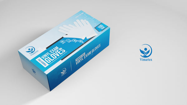 Vimartex  Powder Free Vinyl Exam Gloves