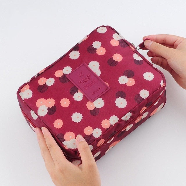 Cute Waterproof Cosmetic Makeup Toiletries Travel Bag