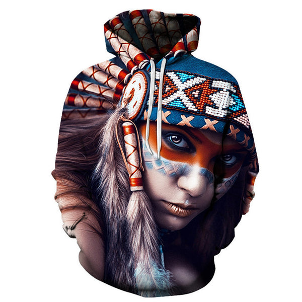 Indian Woman 3D Hoodie