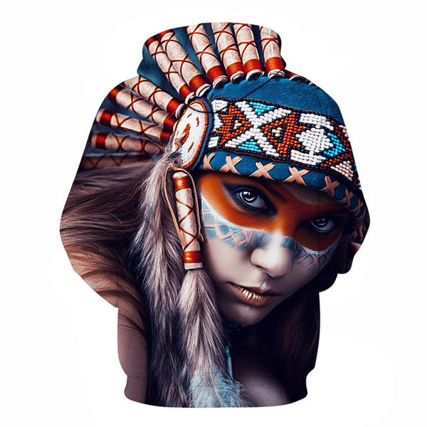 Indian Woman 3D Hoodie