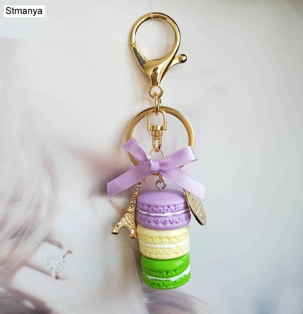 Trendy Cute Cake Keychain